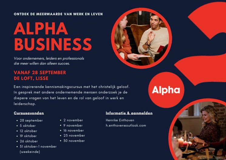 Flyer Alpha Business Najaar 2026